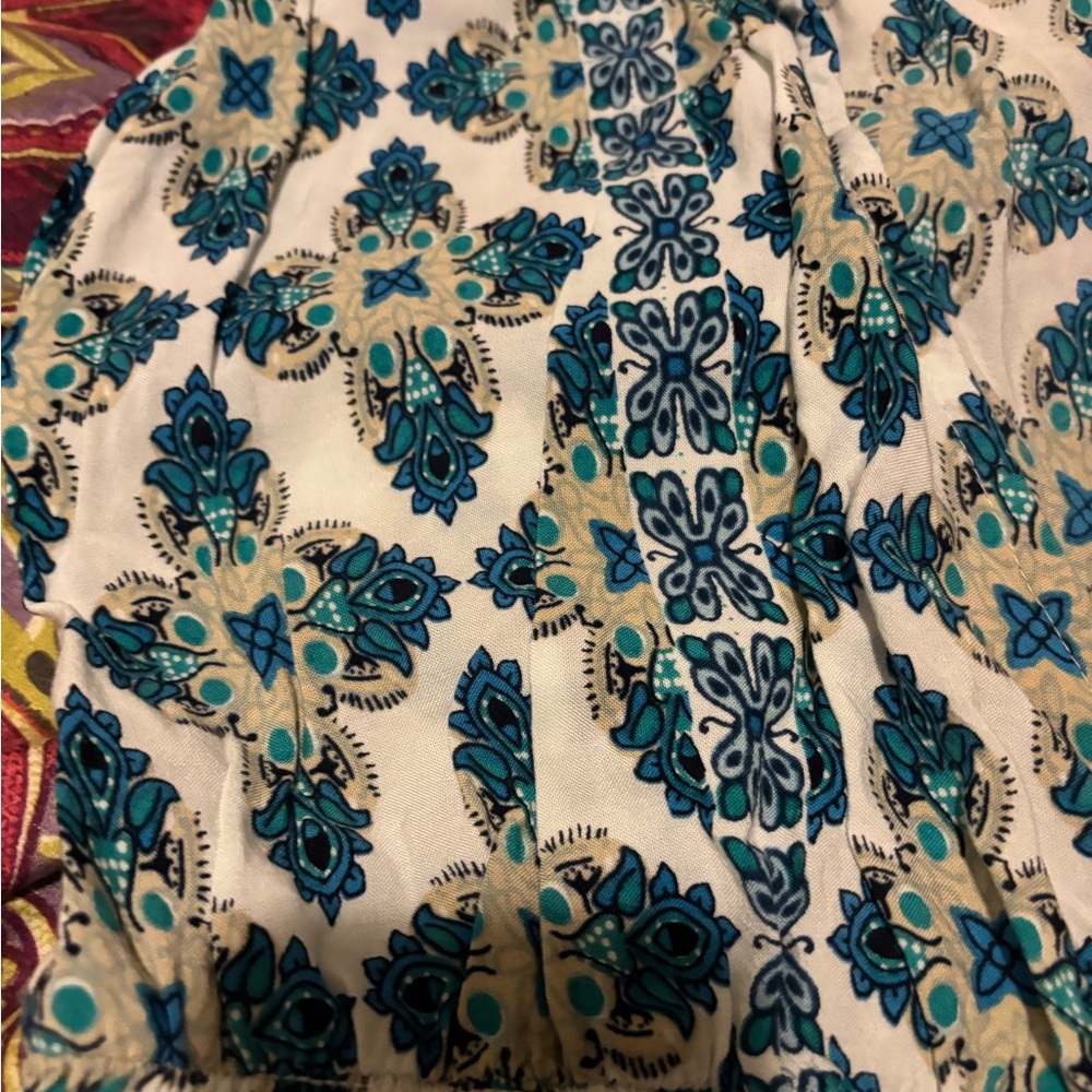 Bohemian Patterned Dress with Pockets - Picture 5 of 11